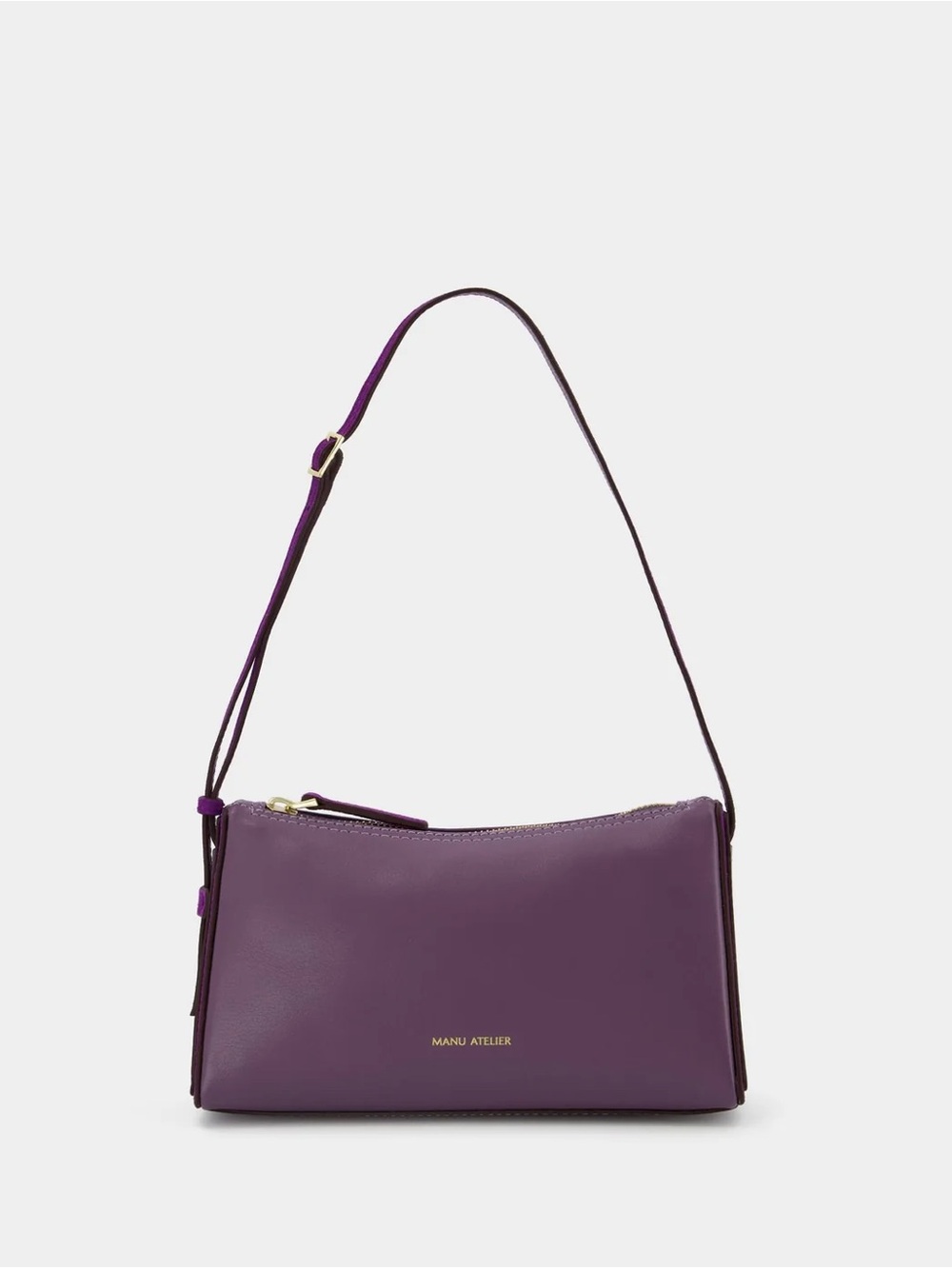 Stunning Manu Atelier Full Size Purple Prism Shoulder Bag NWT